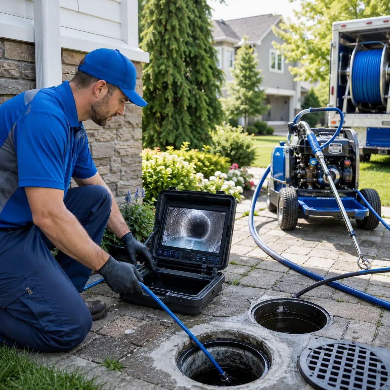 Outdoor drain cleaning professionals serving Prairie Creek, IN